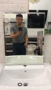 Gương phòng tắm chữ nhật Gcn KT 600x450 mm (đẹp sâu hình)