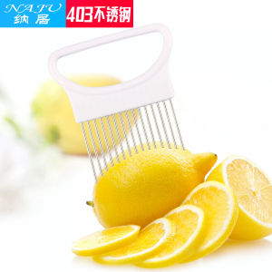 Multifunctional Stainless Steel 304 Manual Lemon Slicer Vegetable Fruit Onion Cutter Kitchen Tool Small Appliance Slicer