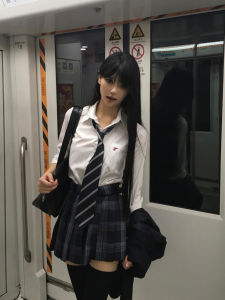 Original Little Grain JK Long Sleeve Basic Style White Shirt Inner Wear Commute Straight Tube Floral Pattern Other Material Womens Blouse