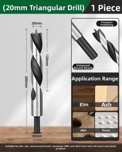 KUWUBIANJING | Three-pointed Wood Drill Bit 8mm