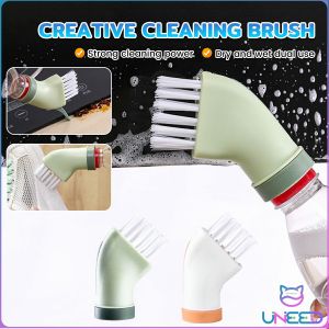 Creative Multifunctional Cleaning Brush: Connects to Mineral Water Bottle