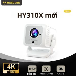 Máy Chiếu Mini Magcubic HY310X 4K Độ Phân Giải Full HD 1080P Độ Sáng 420ANSI Hệ Điều Hành Android 11 Tự Động Lấy Nét Chỉnh Hình Hình Thang Dùng Cho Rạp Chiếu Phim Ngoài Trời Máy Chiếu LED Di Động