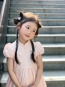 Tóc Giả Nơ Tết 2 BÍNH NHỎ Nơ Tóc Cho Bé Gái Phong Cách Trung Hoa QiQiShop