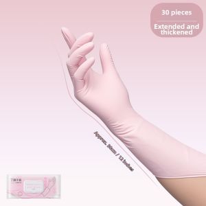 TEITEIRO | Durable Disposables Long Waterproof Food Grade Nitrile Gloves