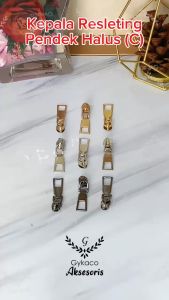 Accesories Tas Kepala Resleting PLASTIK No. 5 (B) VISLON Pendek / Patah (Zipper puller) - (IMPORT)