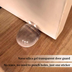 The door stopper is self-adhesive anti-collision perforation-free and transparent suitable for wall furniture