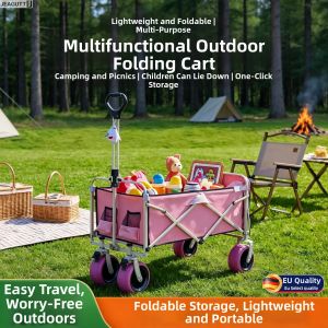 jeagutt | Quality Outdoor Folding Trolley for Camping and Delivery Child Reclineable