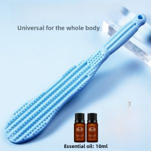 Silicone Handheld Back Massager Hammer Percussion Health Care Massage Tool for Neck Shoulder Relaxation Self-Care Device