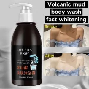 LUFUSHA BODY MUD Sabun Lumpur Vulkanik / Sabun Whitening Ampuh Memutihkan Badan dan Wajah - 250ml