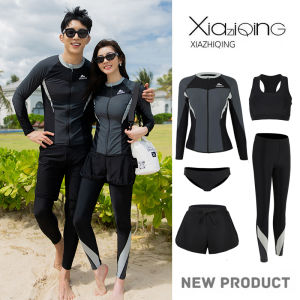 Couples Diving Suits Long Sleeve Long Pants Wetsuits Quick Dry Jellyfish Suit Swimming Costume Womens Two-Piece Slimming