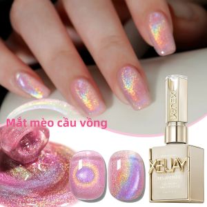 15Ml Gel Móng Tay Mắt Mèo Cầu Vồng UV LED Chữa Được Lâu Dài Nhanh Khô Sơn Móng Tay Nghệ Thuật Móng Tay Quà Tặng Lý Tưởng Cho Phụ Nữ Cho Mùa Xuân