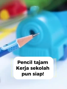 Disney Multi-function Iron Pencil Box with Sharpener [ Malaysia Ready Stock ]