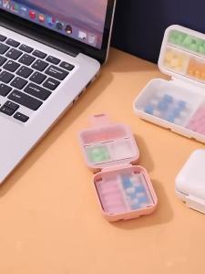 Small Pill Box Outdoor Medicine Tablet Storage Portable Drug Case Brooch Jewelry Travel Pin box 便携药盒