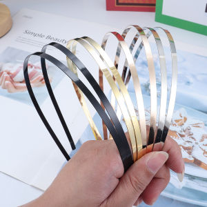 10pcs/lot 4mm Fashion Metal Blank Headband Headwear Gold Color Simple Headband For DIY Handmade Women Hairbands Jewelry Deco