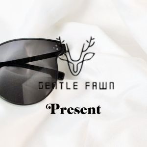 Gentle Fawn Kacamata Hitam Sunglasses Polarized Metal Bentuk Cat Eye Oval Korean Style Anti UV400 Fashion Pria dan Wanita 8082