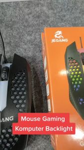 JM-600 Mouse Gaming Komputer PC Laptop Kabel USB Fitur Lampu LED Backlight Computer Gamer Kantor