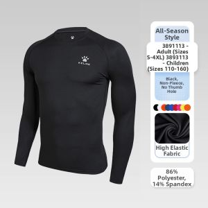 Kelme | Quick-Drying Highly Elastic Mens Long Sleeve Compression T-Shirt