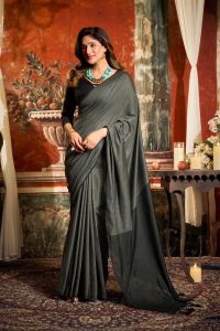 Mul Cotton Sarees with Contrast Pallu & Fancy Tassels with Matching Blouse Piece Beautiful Saree Collections for Women