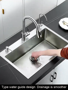 💕2026 new style💕Sink Stainless for Kitchen sigle/double slot lababo kitchen sink heavy duty SUS304 Thickened Nano Thickened Large kitchen sink complete set Bar Sink Vegetable sink integrated basin vegetable sink household