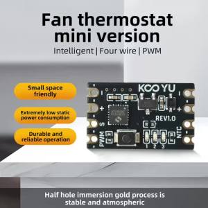 DC5-15 V Four-Wire PWM Fan Temperature-Controlled Speed Regulator Compatible with 4-Pin Fan Terminal Temperature Control Module