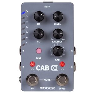 Mooer | Bàn Đạp Hiệu Ứng Guitar MOOER CAB X2 Stereo IR Với 14 Cài Đặt Sẵn Và Mô Phỏng Thùng Loa Hai Kênh Điều Khiển Bằng Núm Xoay Đầu Ra Âm Thanh.