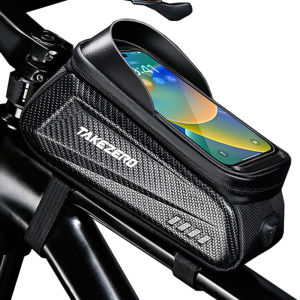 Newboler 2L Large Capactity Bicycle Bag Frame Front Top Tube Cycling Bag Waterproof Cover 7.2 Inch Touch Screen  Bike Phone Bag Bag Accessories