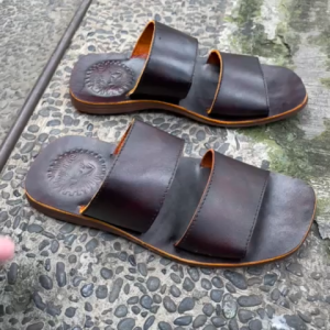 Sandal Kulit Sapi Asli Pria – Handmade Premium Cibaduyut
