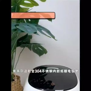 Penanak Nasi Pintar Pelapisan 0 Berasas Getah/Ketuhar Bola Tebal Keluli/Kapasiti 3L/Kawalan Suhu Dwitangkai/Pengekalan 24 Jam