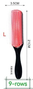 Detangling Denman Hairbrush Five Rows Nine Rows Scal Comb Family Personal Care Tool Hair Care Portable Mirror Comb