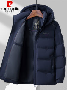 Pierre Cardin Mens Short down Jacket Thickened Goose down Winter Coat Fashionable Urban Style Business Windproof Warm Coat