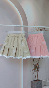 Trendy Ribbon Coquette Skirt para sa mga Batang Babae Cute OOTD na Palda para sa Girls edad 5–12 taong gulang