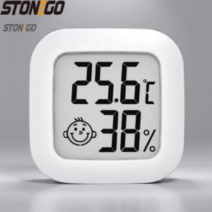 Indoor Wall Mounted Thermometer Hygrometer Highly Accurate Temperature Humidity Meter Digital Display Home Weather Station