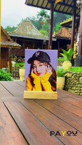 Cetak Foto 6R + Bingkai Akrilik/ Frame Foto/ Acrylic Standing Alas Kayu Jati Belanda