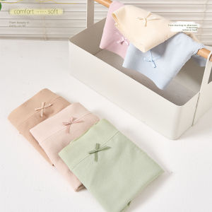 60-Count Womens Mid-High Waist Modal Cotton Underwear Thin Luxurious Seamless Triangle Shorts Comfortable Home Clothes