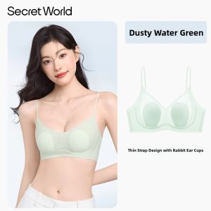 Secret World | Breathable Thin-strap Invisible Bunny Ears Bra
