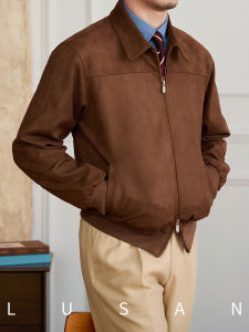 Leisure Retro Pilot Jacket Suede Leather
