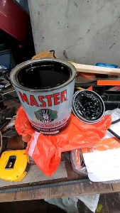 Master Super Fine Black Coal Tar 1 Liter 4 Liters Waterproofing Paint Rust Prevention