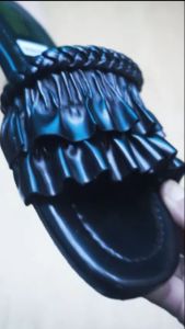 COD/BAYAR DI TEMPAT | Sandal Teplek Wanita Slop Kerut Lipat Kriting Kombinasi Tali Kepang Kekinian | Sendal Teplek Perempuan Dewasa Flat Selop Krut Tali Anyam