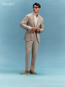 Flax Handmade Milan Eye Summer Casual Suit for Men