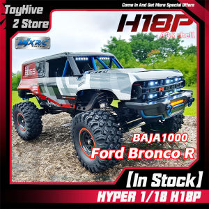 FMS | In Stock MJX H18P RC Remote Control Car Bronco 1：18 Scale Brushless 4WD Off Road Climbing Crawler ABS Hard Shell For Adult Hobby
