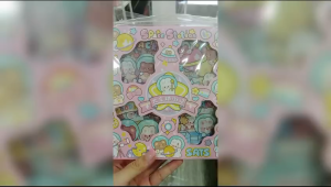 Hộp 100 Tấm Sticker PET Chống Thấm Nước Eranc Space Station - Nhãn Dán Trang Trí Sổ Tay Bình Nước Hình Thỏ Và Gấu Vũ Trụ Cute
