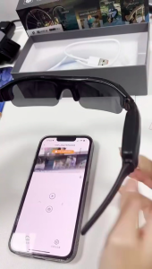 WiFi Mini kamera Kacamata hitam APP Viidure HD 1080P Rekaman video dan audio tahan air camera