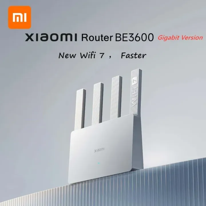 Xiaomi | Xiaomi BE3600 Router Gigabit Version WiFi 7 MLO Dual-Band IPTV Repeater VPN Mesh Networking Acceleration 4-core Qualcomm