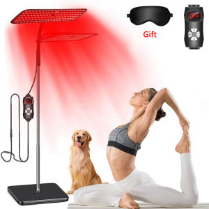 Square High-Power Far Infrared Physiotherapy Lamp Heat Therapy Lamp Intelligent Beauty Retractable Floor Red Light 660nm850nm