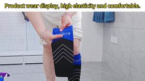 High Performance Elastic Knitted Compression Calf Sleeves for Running Football Skipping Cycling with Non Slip Muscle Support