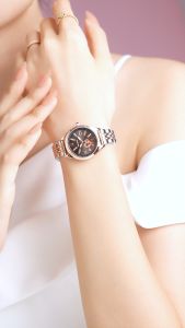 Sunlifex Jam Tangan Wanita 6000 Calendar Berlian Elegan Santai Jam Tangan Cewek Original New