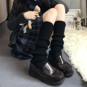 Japanese Style Lolita Heattech Shank Protection Sock Set Thickened Lolita Lolita Short and Mid-Calf Length Pile Style Foot Sock JK Female Cute