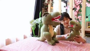 🇲🇾 🏆Hot Selling🔥 28/45cm Tyrannosaurus Dinosaur Anime Stuffed Plush Soft Toy Doll Kids Birthday Christmas Gift Anak
