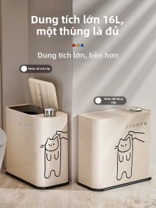 XIDI | DIY Luxury Automatic Press Cat Bathroom Trash Bin