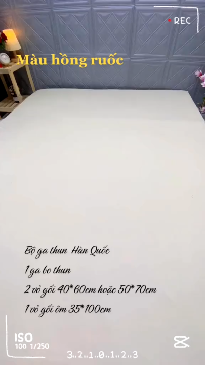 ️GIÁ SỐC ️ Bộ Ga Gối Thun Lạnh Hàn Quốc Mát Mềm Mịn, Bộ 4 Món Ga Gối ...